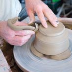 Tim Lake at work in his workshop 2017